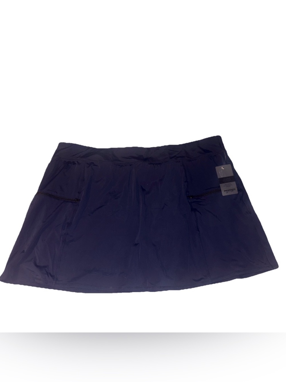 Swimsuits For All Navy Swim Skirt with Pockets